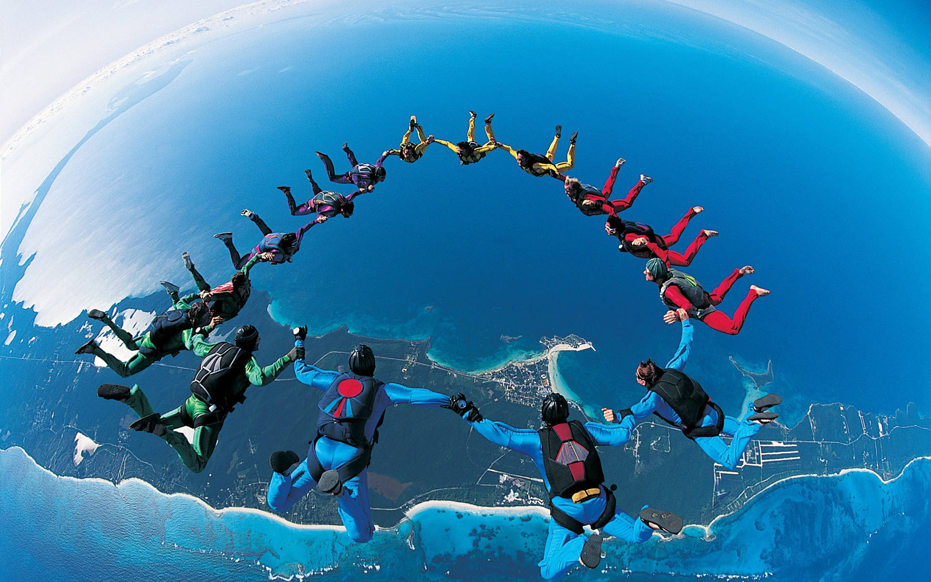 Extreme Sports Skydiving Group Picture