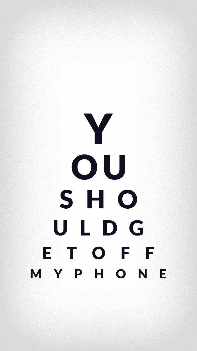 Protecting Phone Privacy with an Eye Chart Wallpaper