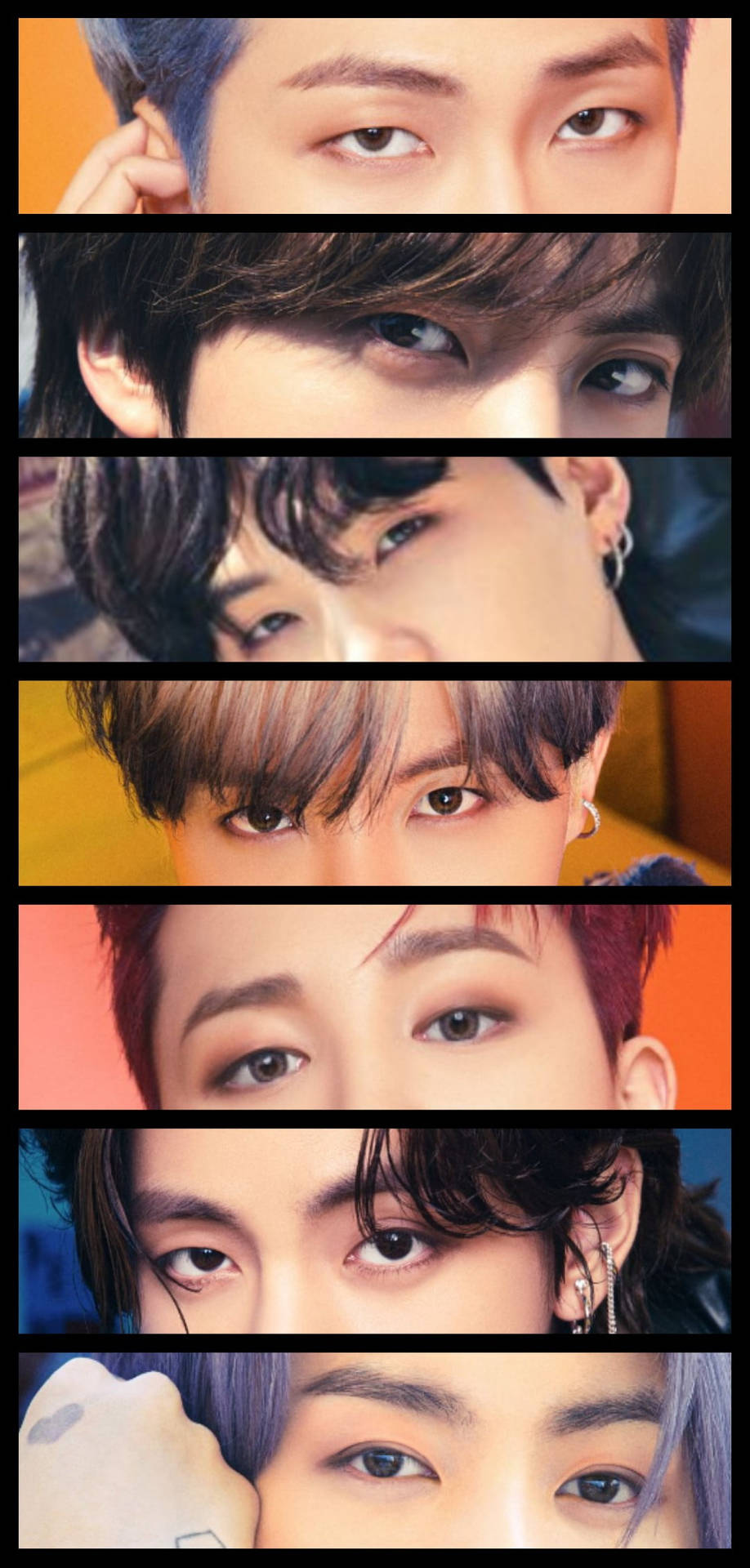 Eye Close-Up Lockscreen BTS Wallpaper