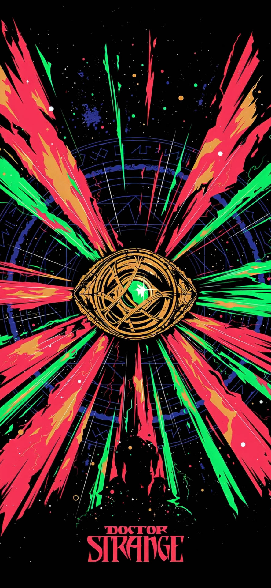 Eye Of Agamotto Doctor Strange Minimalist Background