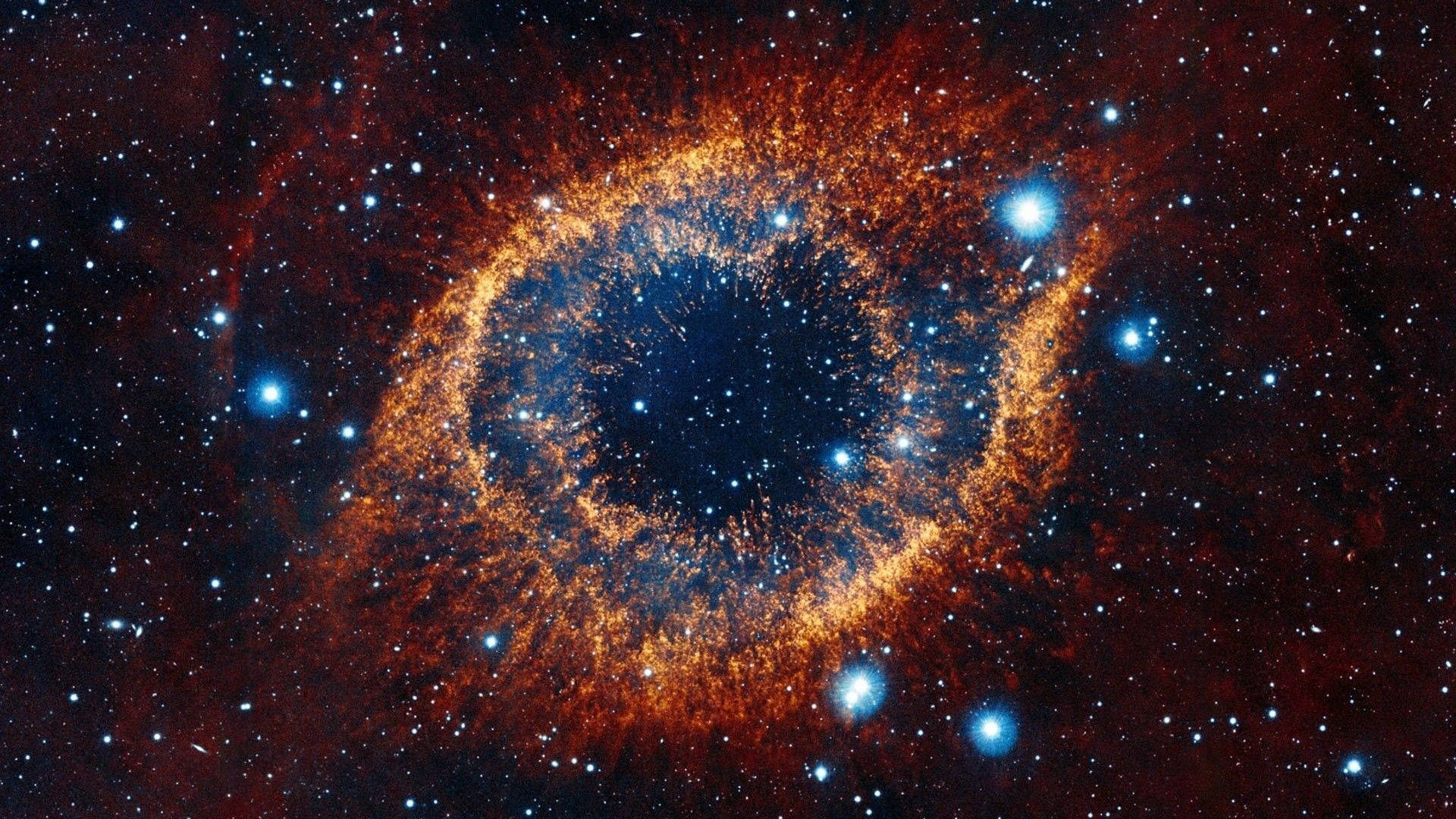 Eye-shaped Galaxy Background