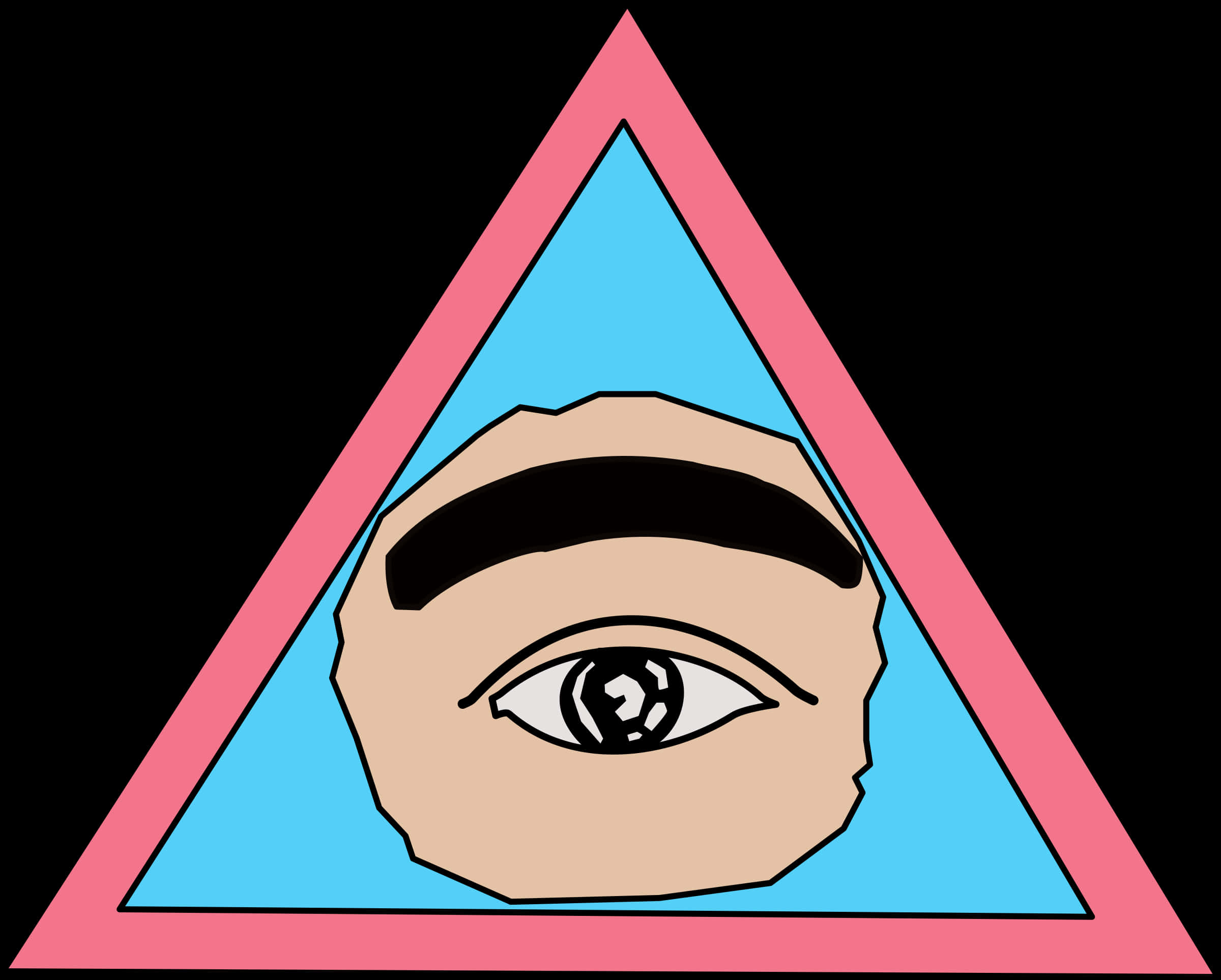 Eye Triangle Illustration PNG