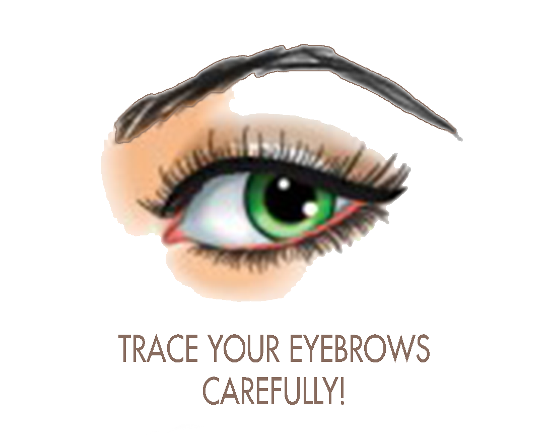 Eyebrow Tracing Advice PNG