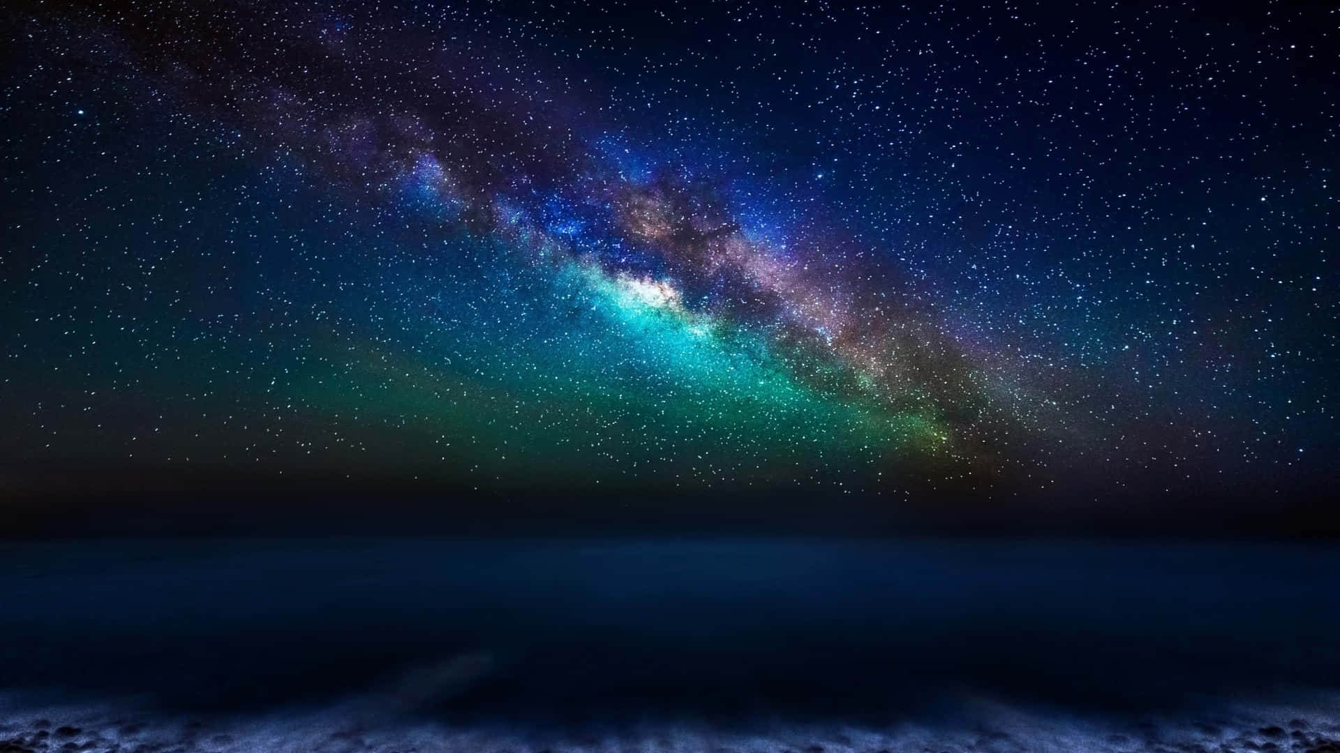 The Milky Over The Ocean Wallpaper