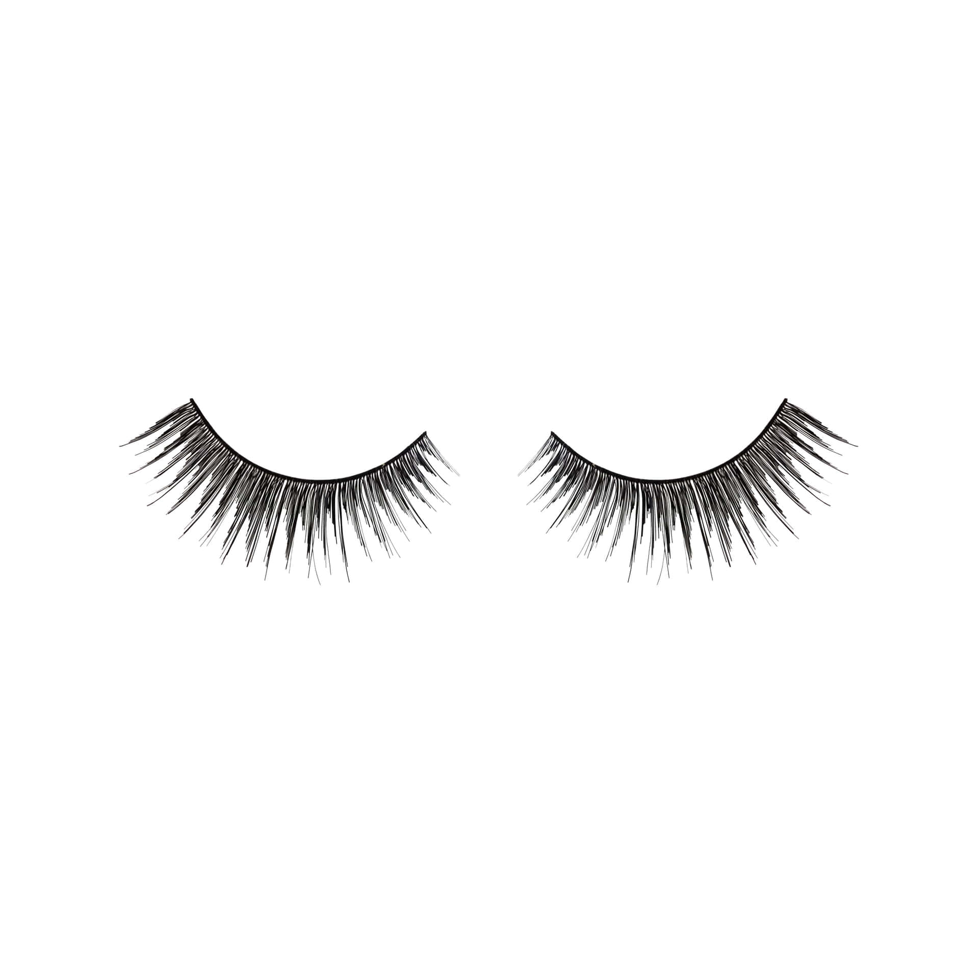 A Pair Of False Lashes On A White Background