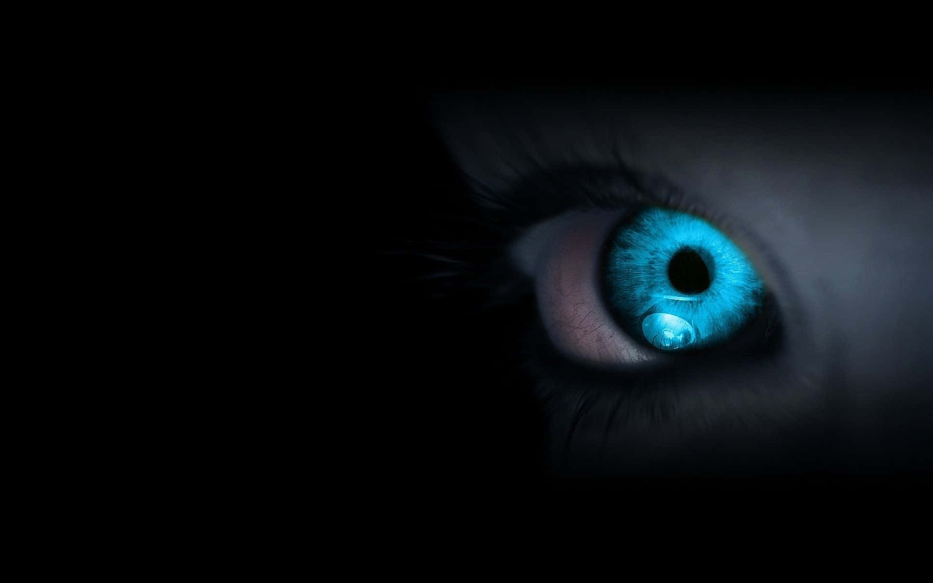 Intense Gaze - Piercing Blue Eyes Close-Up