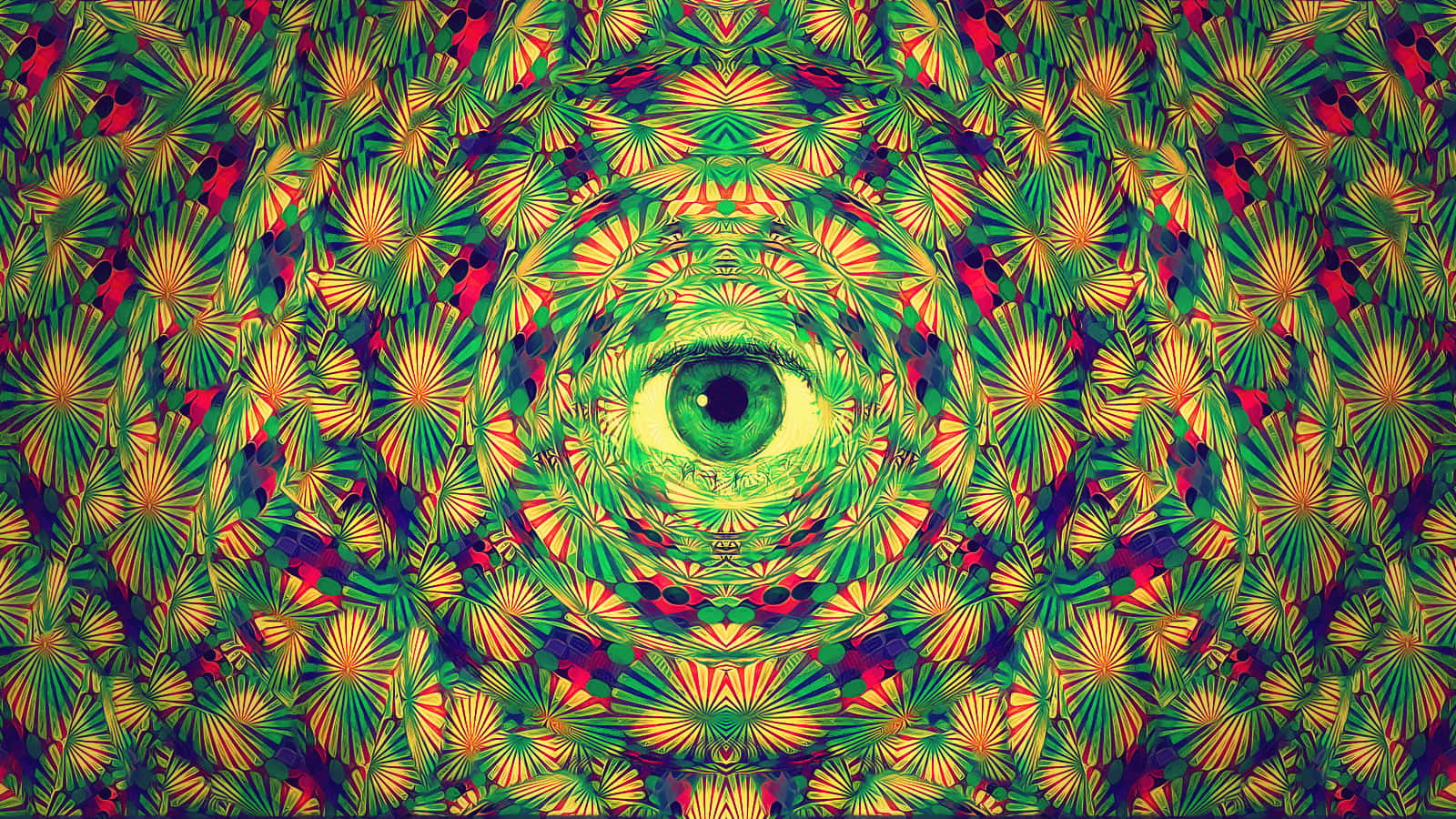 Green Eyes Psychedelic Picture