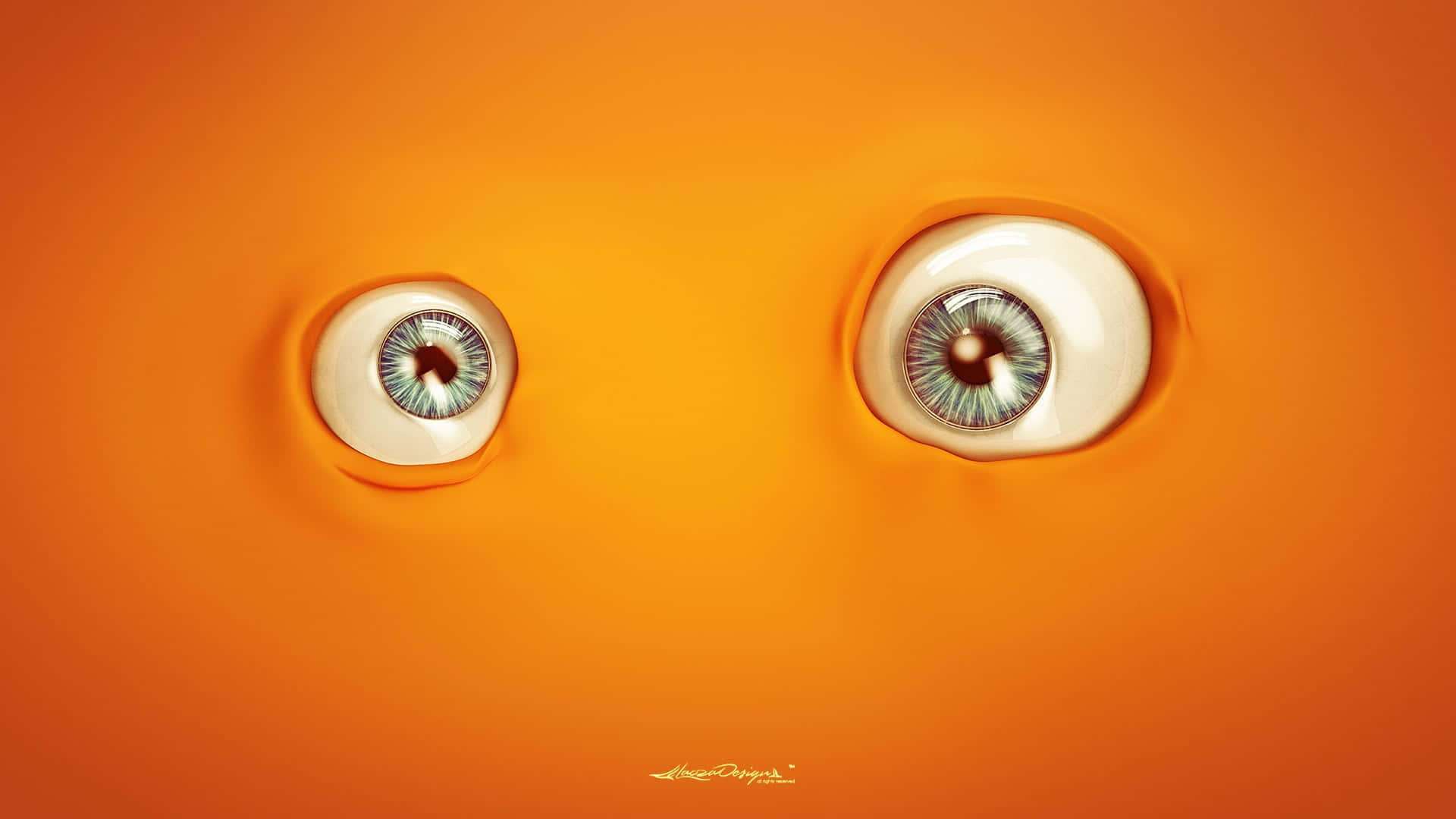 Goofytegneserieøjne Orange Billede