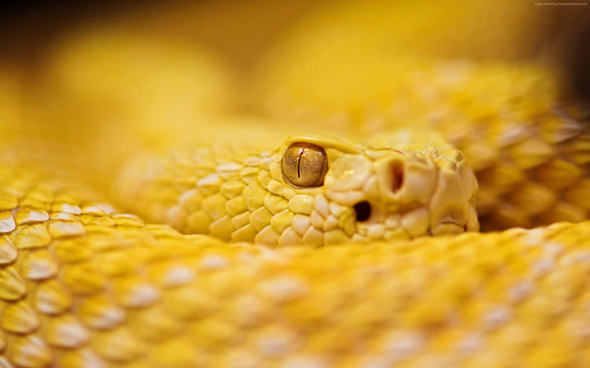 Imagende Los Ojos De Una Serpiente Amarilla