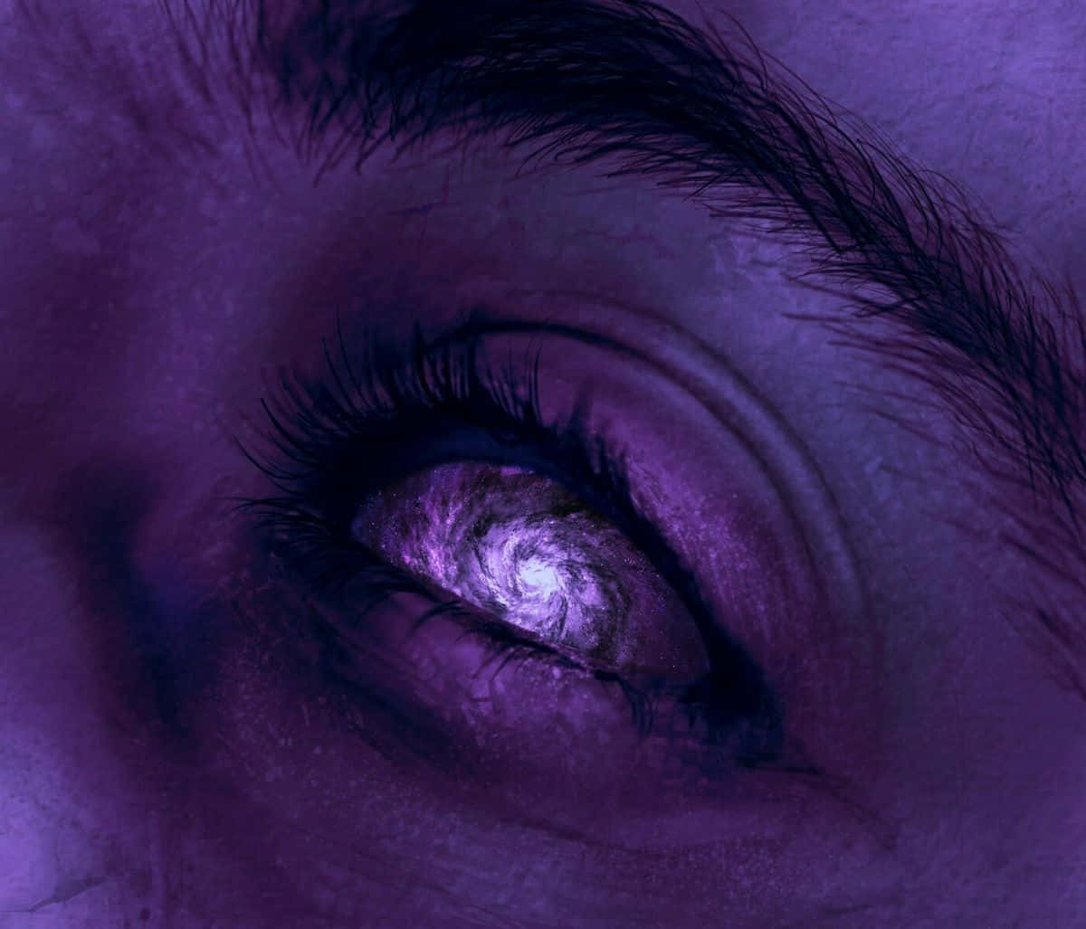 Purple Galaxy Sky Eyes Picture