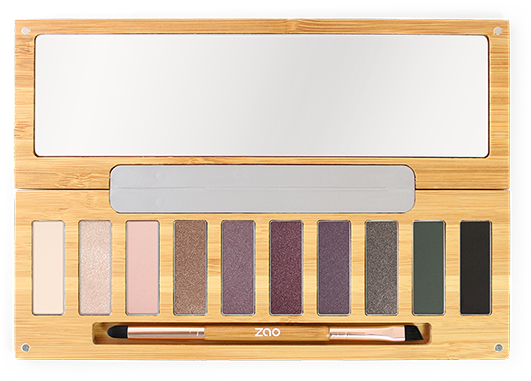 Eyeshadow Palette Wooden Case Beauty Product PNG