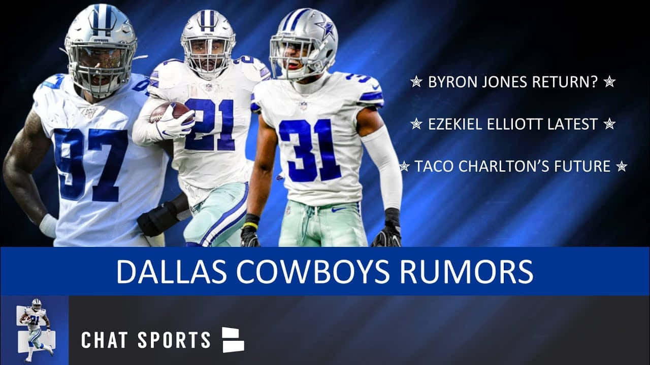 Runningback Dos Dallas Cowboys, Ezekiel Elliott, Durante Um Jogo. Papel de Parede