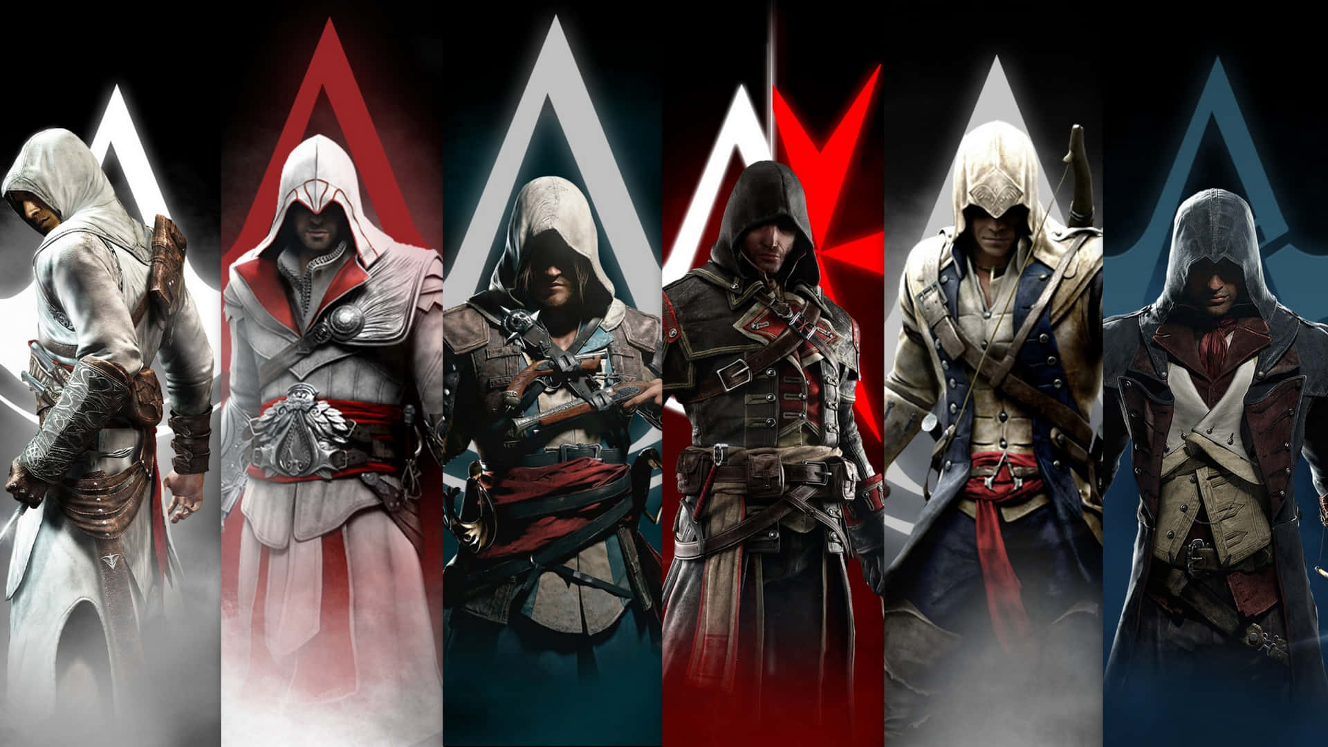 #: Assassin's Creed: Ezio Auditore standing tall on a rooftop Wallpaper