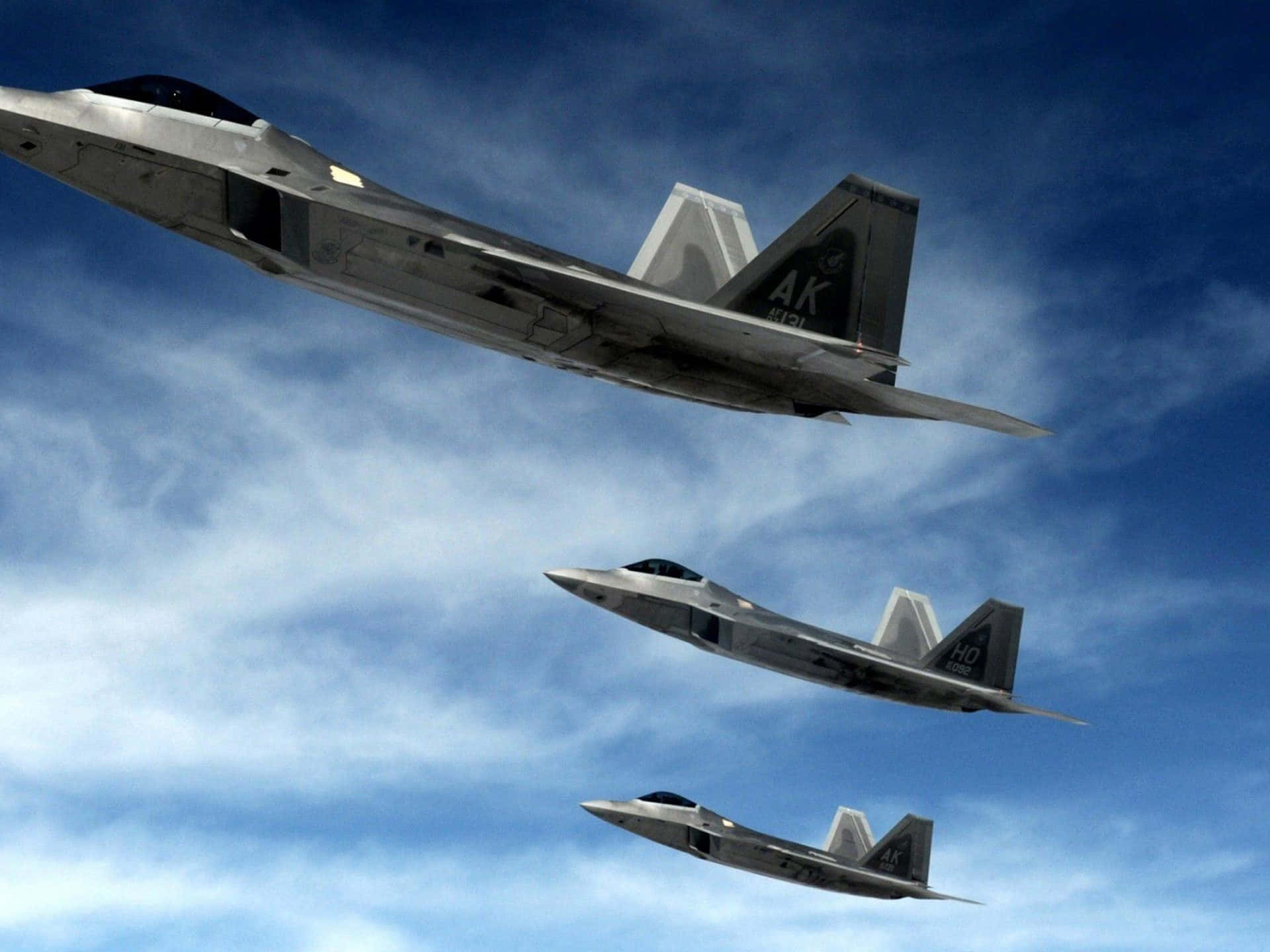 Powerful F-22 Raptor Stealth Fighter Jet Wallpaper