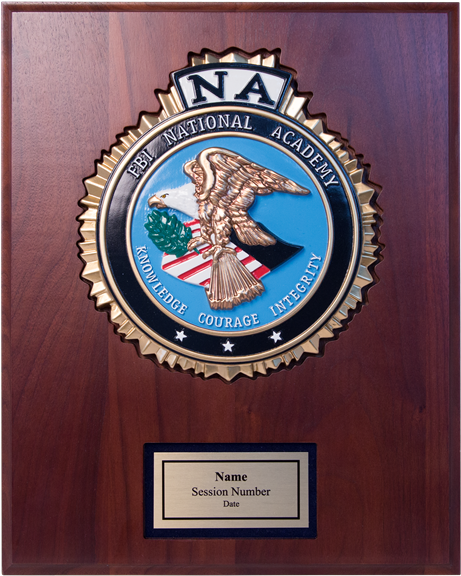 F B I National Academy Plaque PNG