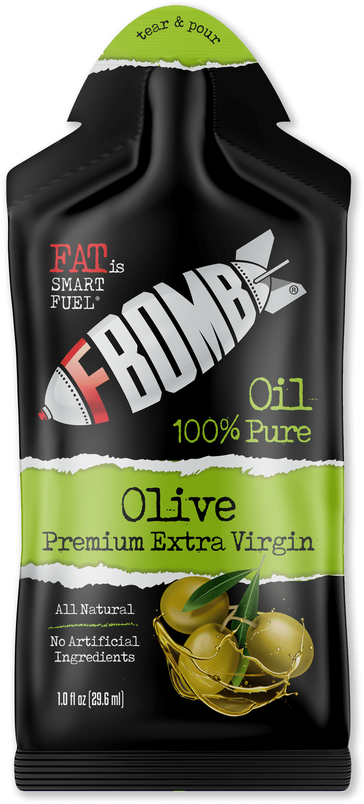 F Bomb Olive Oil Pouch PNG