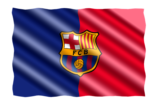 F C Barcelona Creston Flag PNG
