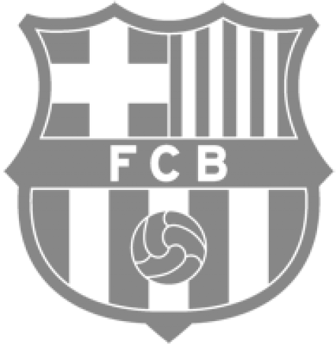 F C Barcelona Logo Blue Monochrome PNG