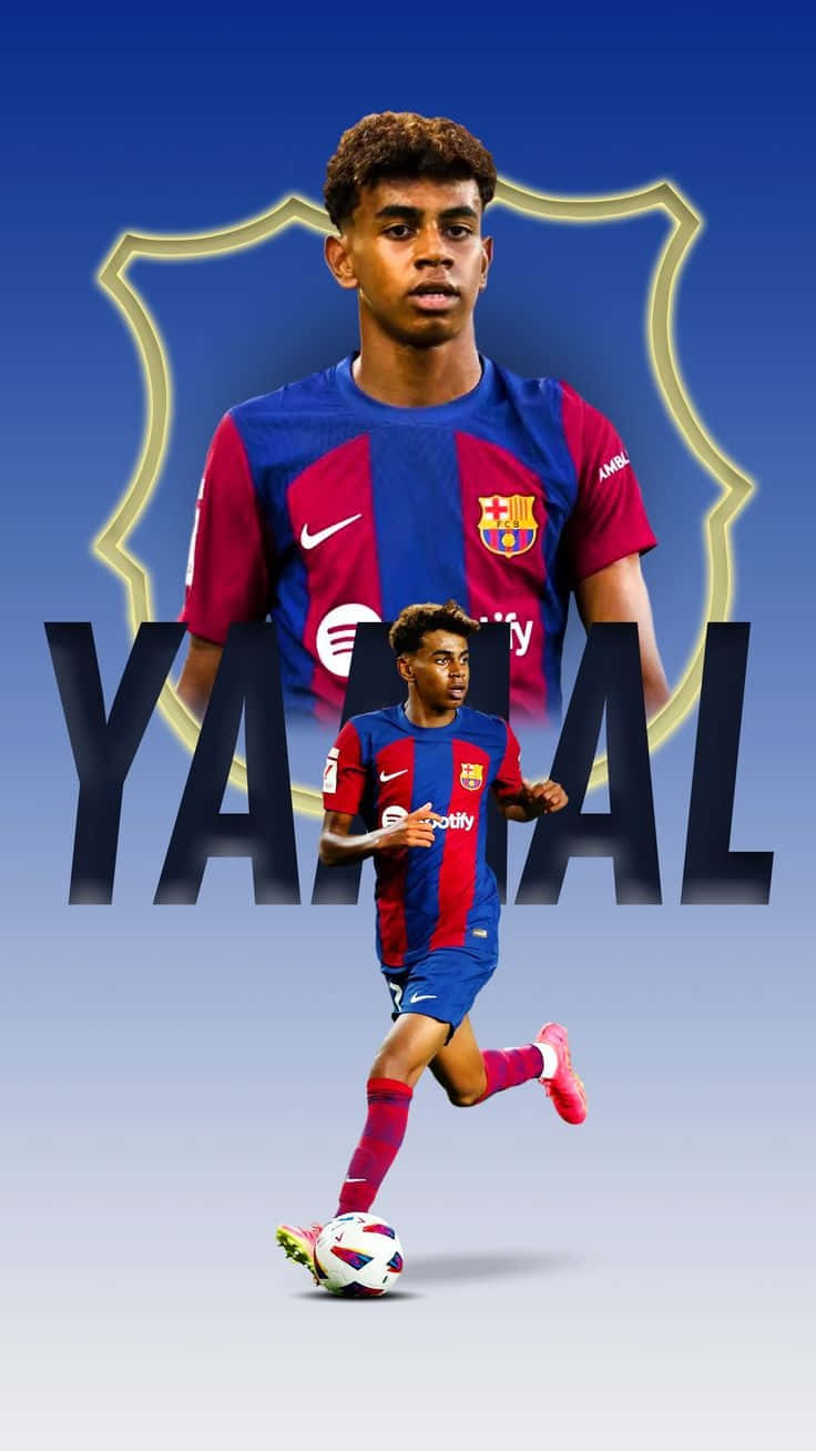 F C Barcelona Young Talent Yamal Wallpaper