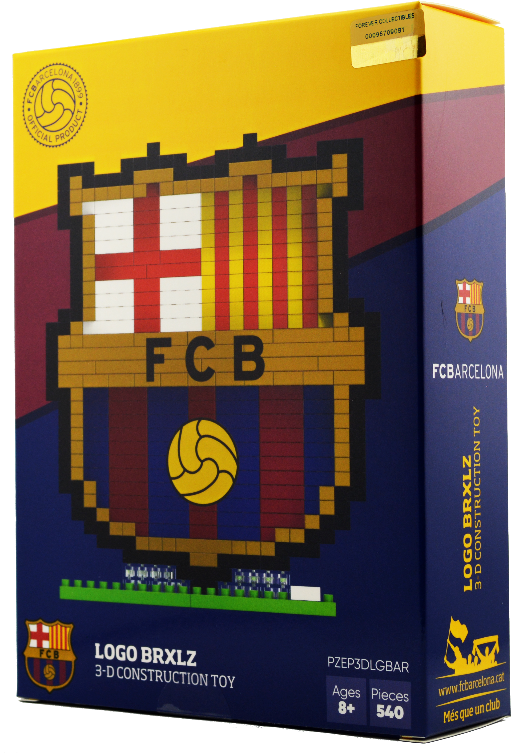 F C Barcelona3 D Construction Toy Box PNG