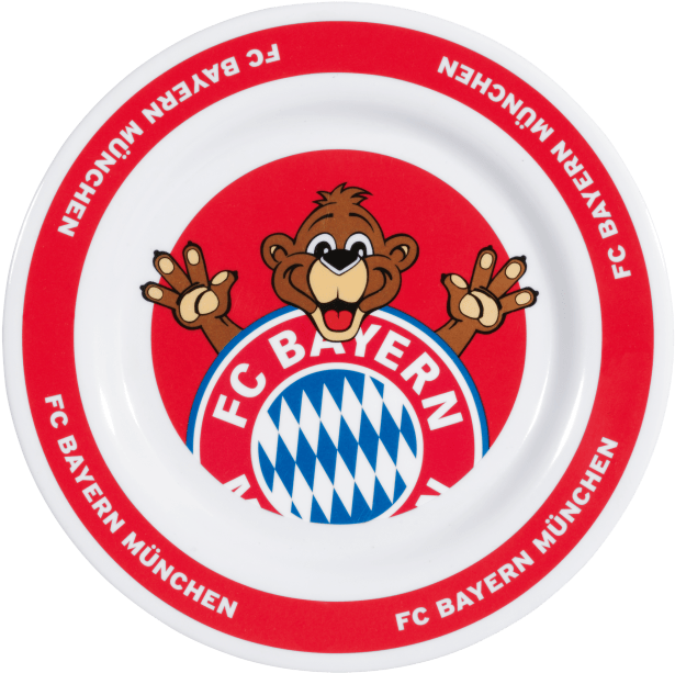 F C Bayern Munich Plate Design PNG