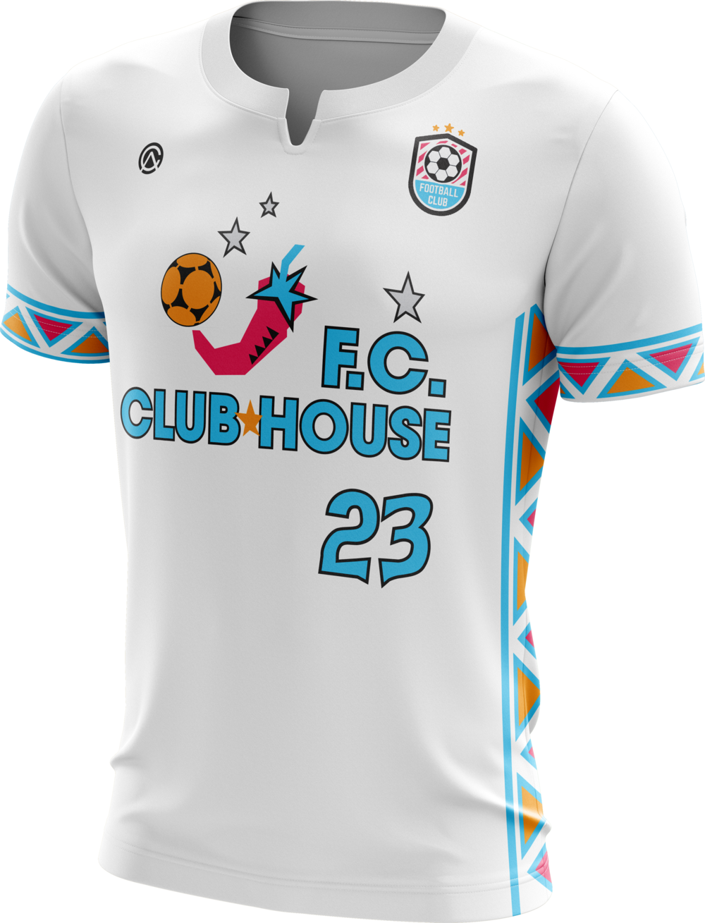F C Clubhouse Custom Soccer Jersey Design PNG