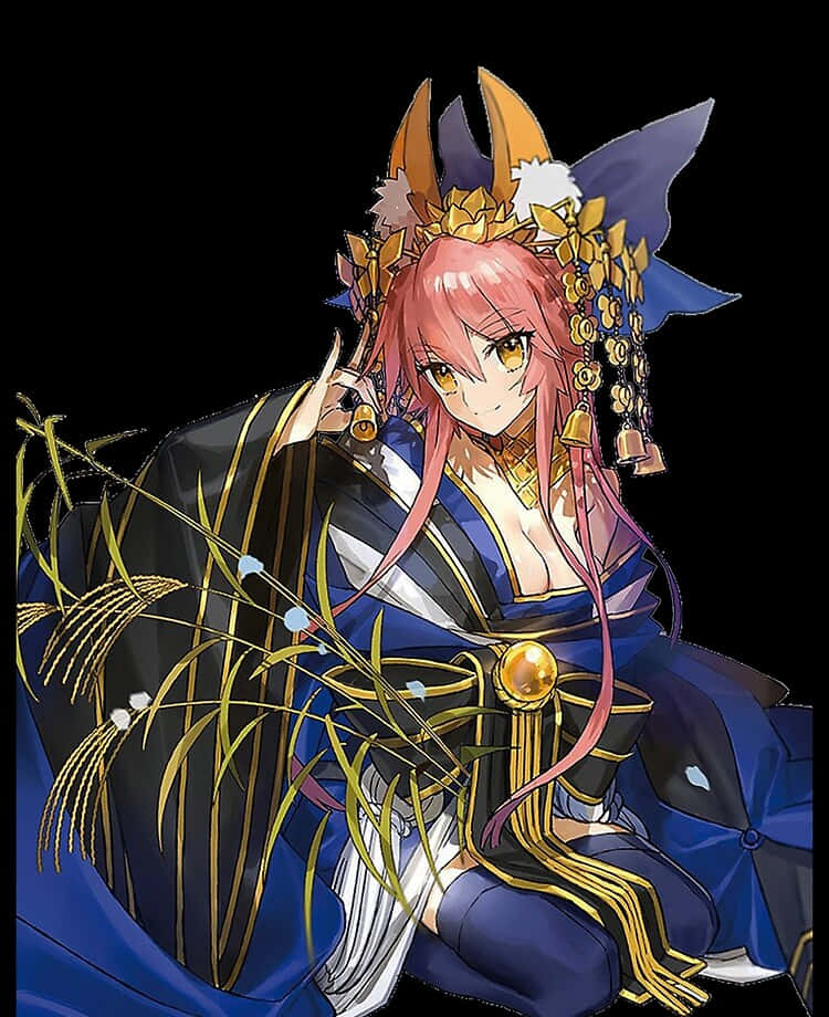 F G O Tamamo No Mae Elegante Vos Achtergrond