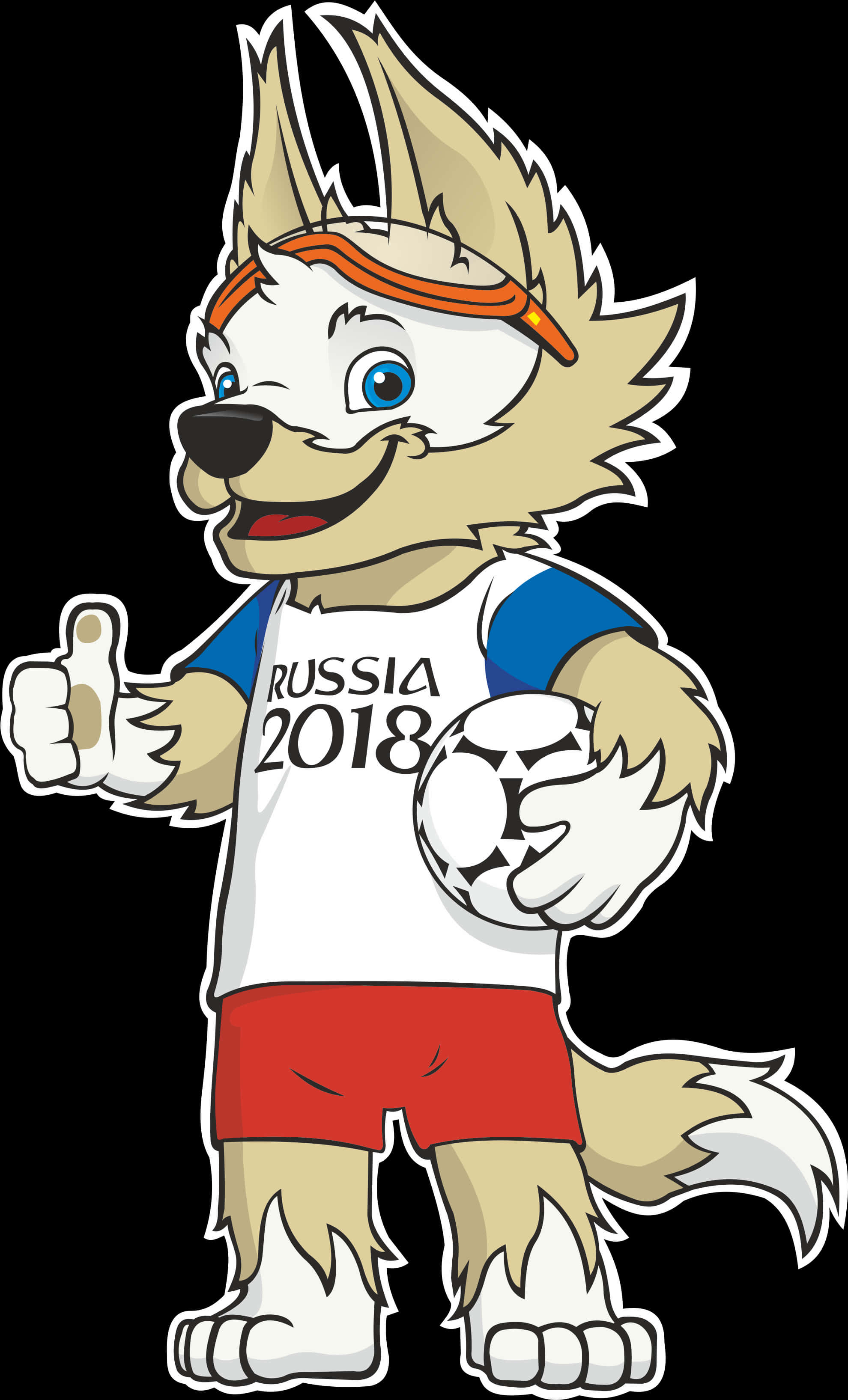 F I F A World Cup2018 Mascot Zabivaka PNG