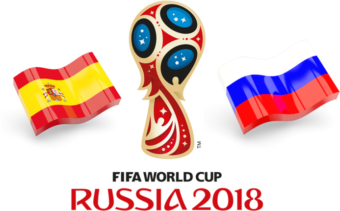 F I F A World Cup2018 Russia Spain Flags PNG