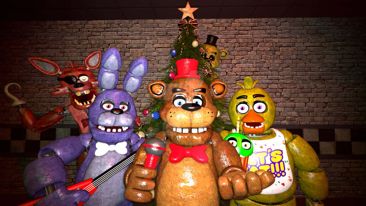 [100+] Fnaf Christmas Wallpapers | Wallpapers.com