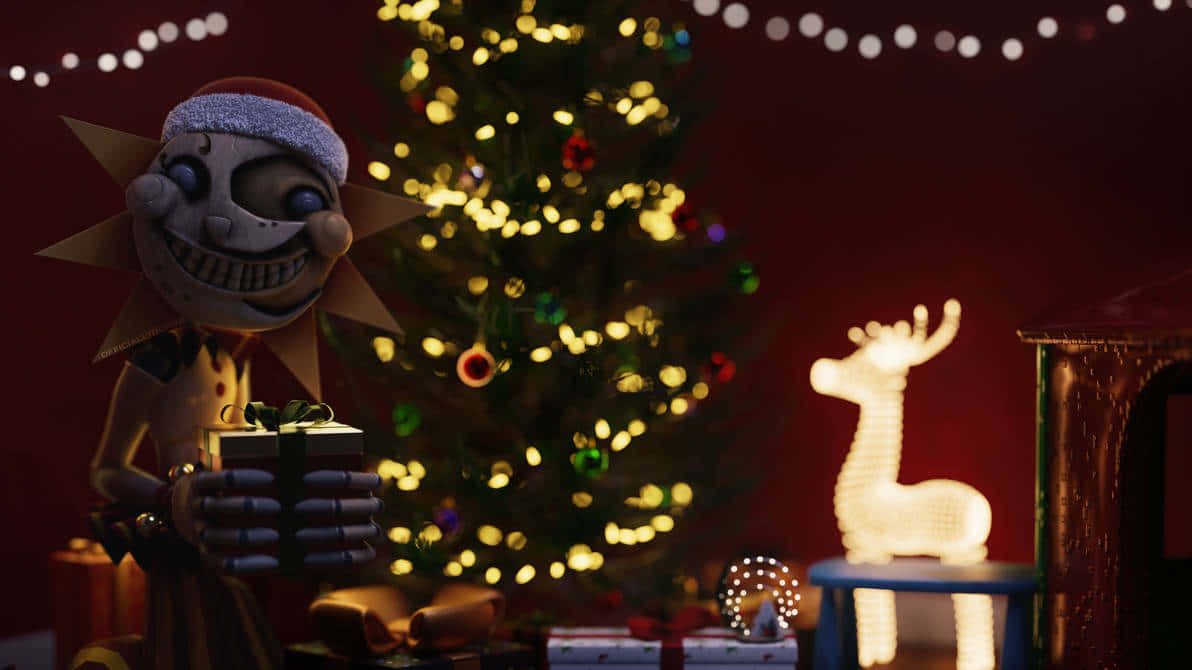 F N A F Christmas Spirit Puppet Wallpaper