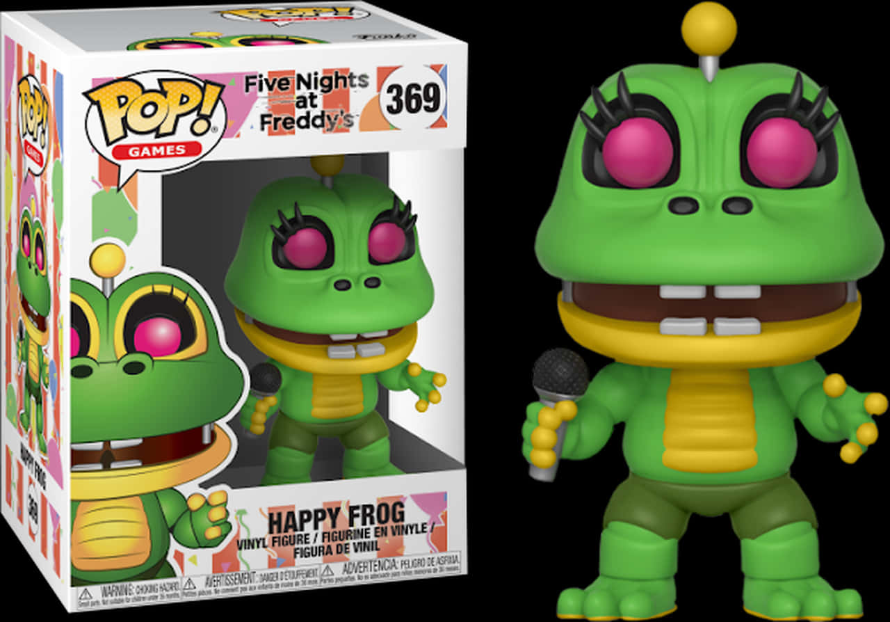 F N A F Happy Frog Funko Pop PNG
