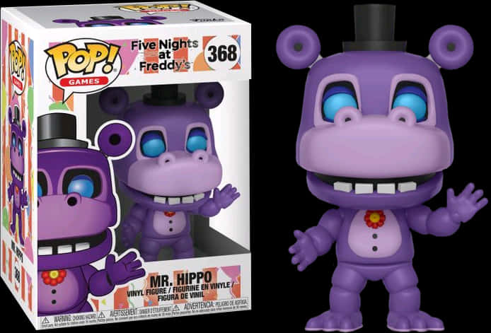 F N A F Mr Hippo Funko Pop PNG