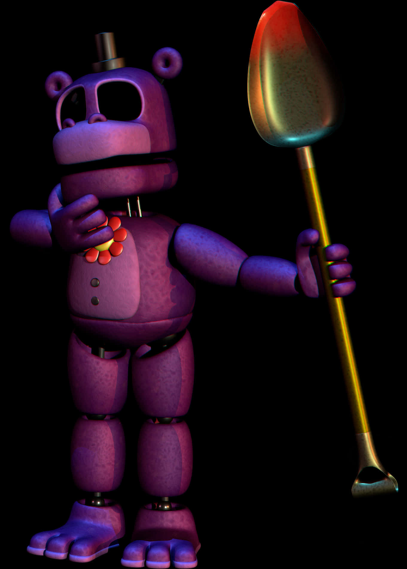 F N A F Purple Robot With Shovel PNG