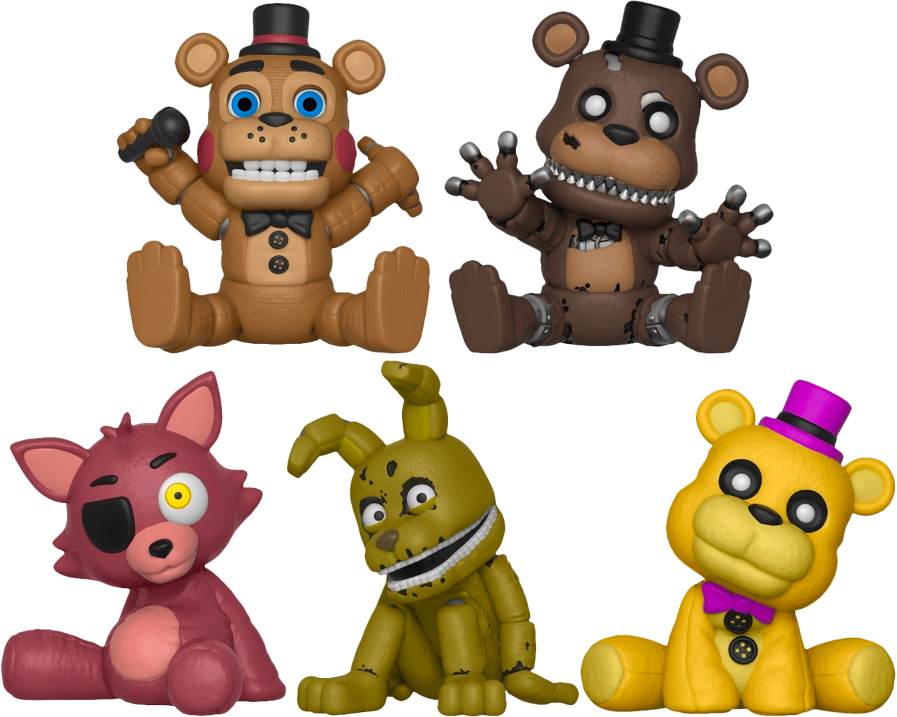 F N A F_ Animated_ Characters_ Collection PNG