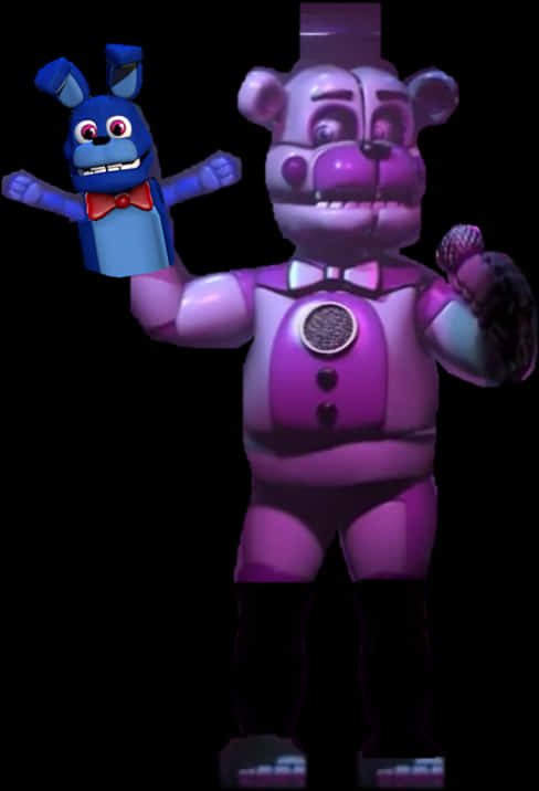 F N A F_ Bonnie_and_ Funtime_ Freddy PNG