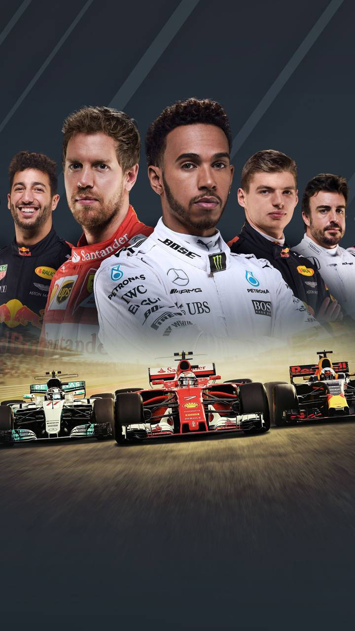 F1 2017 Racing Drivers Iphone Wallpaper