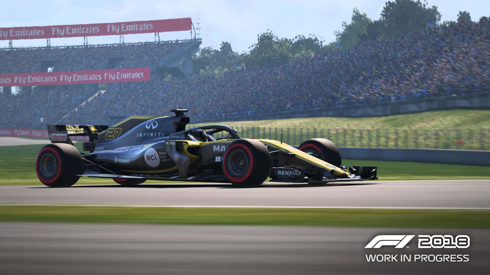 Sfondodi Renault R.s.18 Gameplay F1 2018