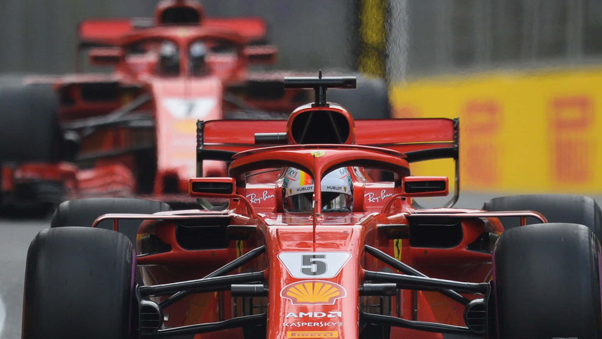 SF71H Number 5 And 7 F1 2018 Background