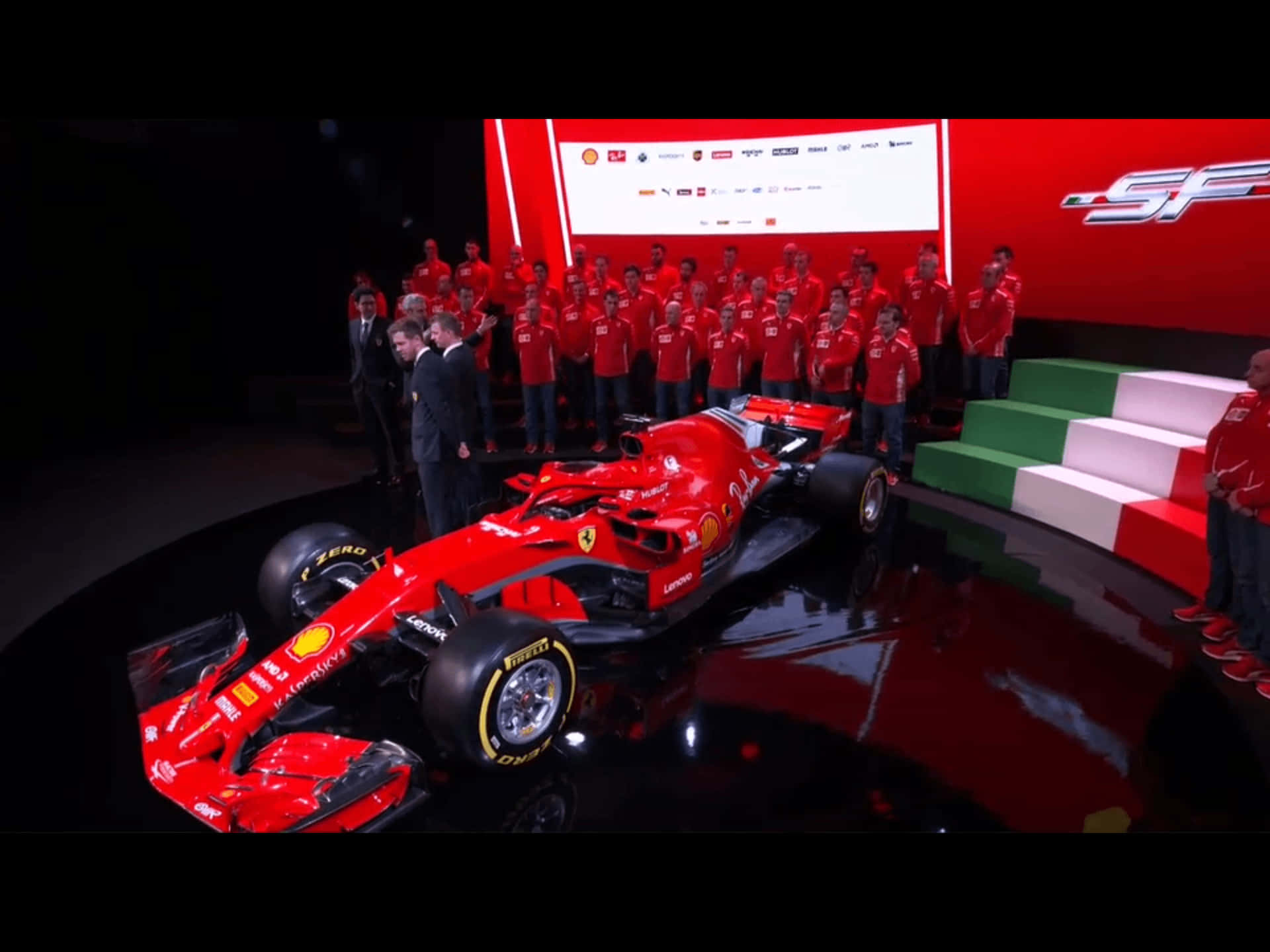 Ferrarif1-teamet - F1 2019. (note: This Sentence Is Already In Proper Swedish, As The Words Are The Same In Both Languages.)