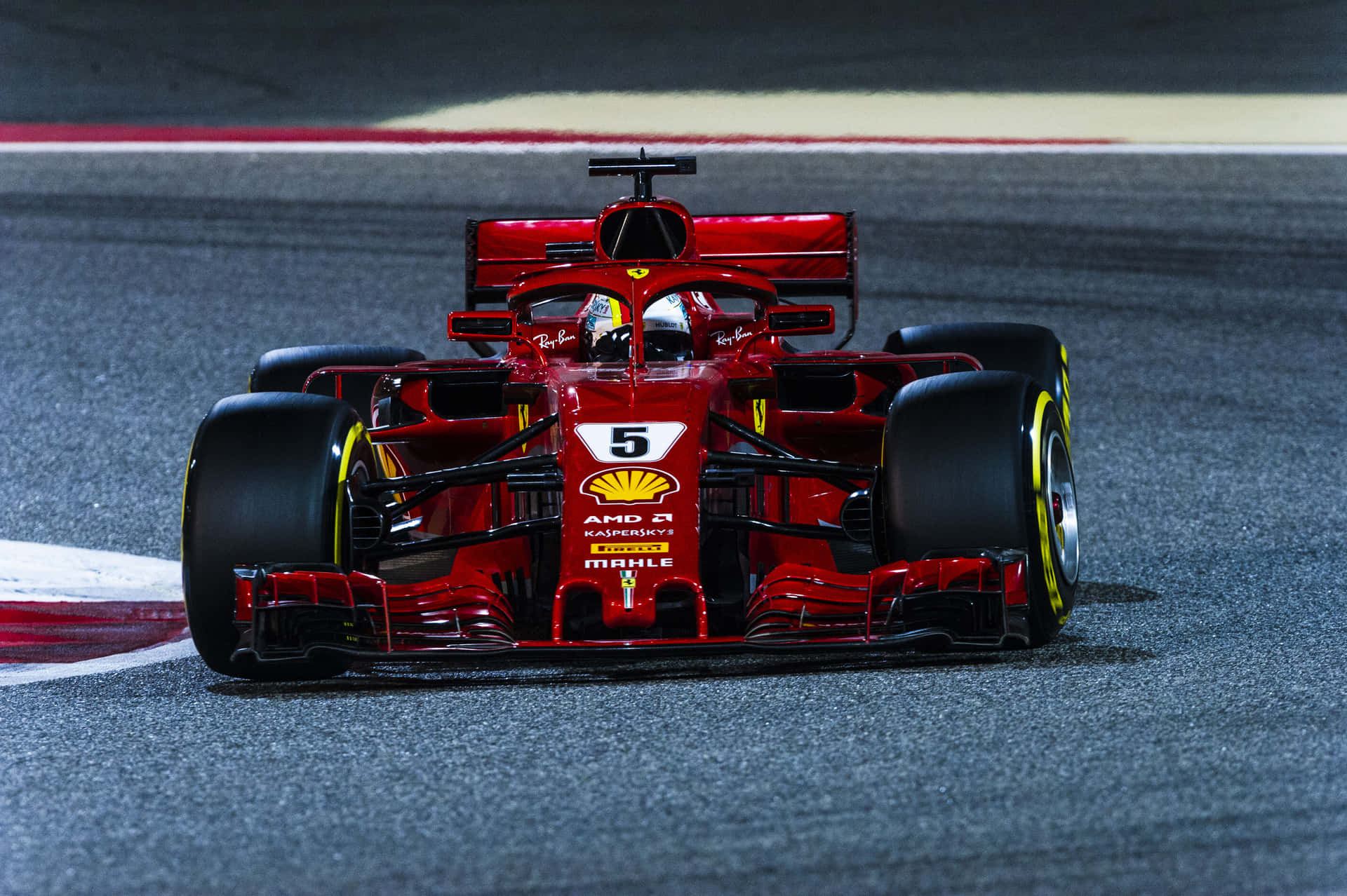 Fondode Pantalla De Vettel En El Ferrari Sf71h De Fórmula 1 2018