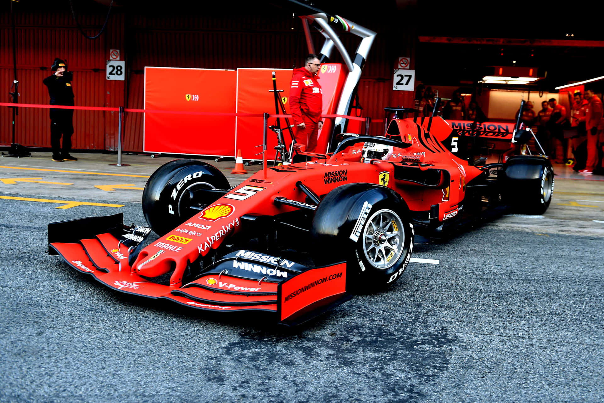 Umcarro De Corrida Da Ferrari