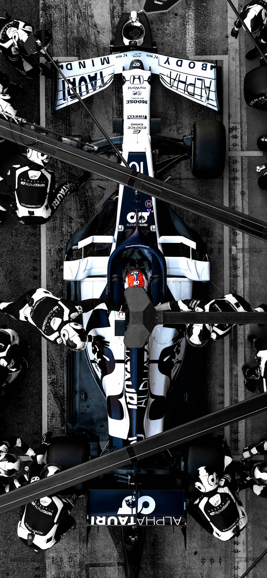 F1 Alphatauri Pitstop Iphone Wallpaper