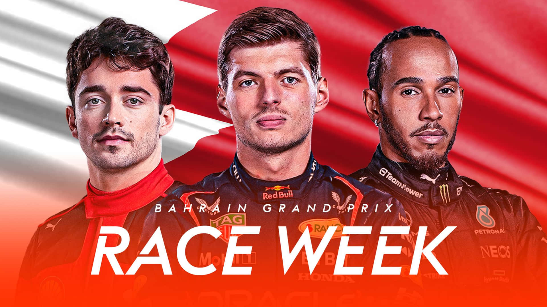 Race Week - A Group Of Men In Front Of An American Flag Wallpaper