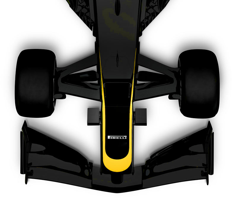 F1 Car Top Down View PNG