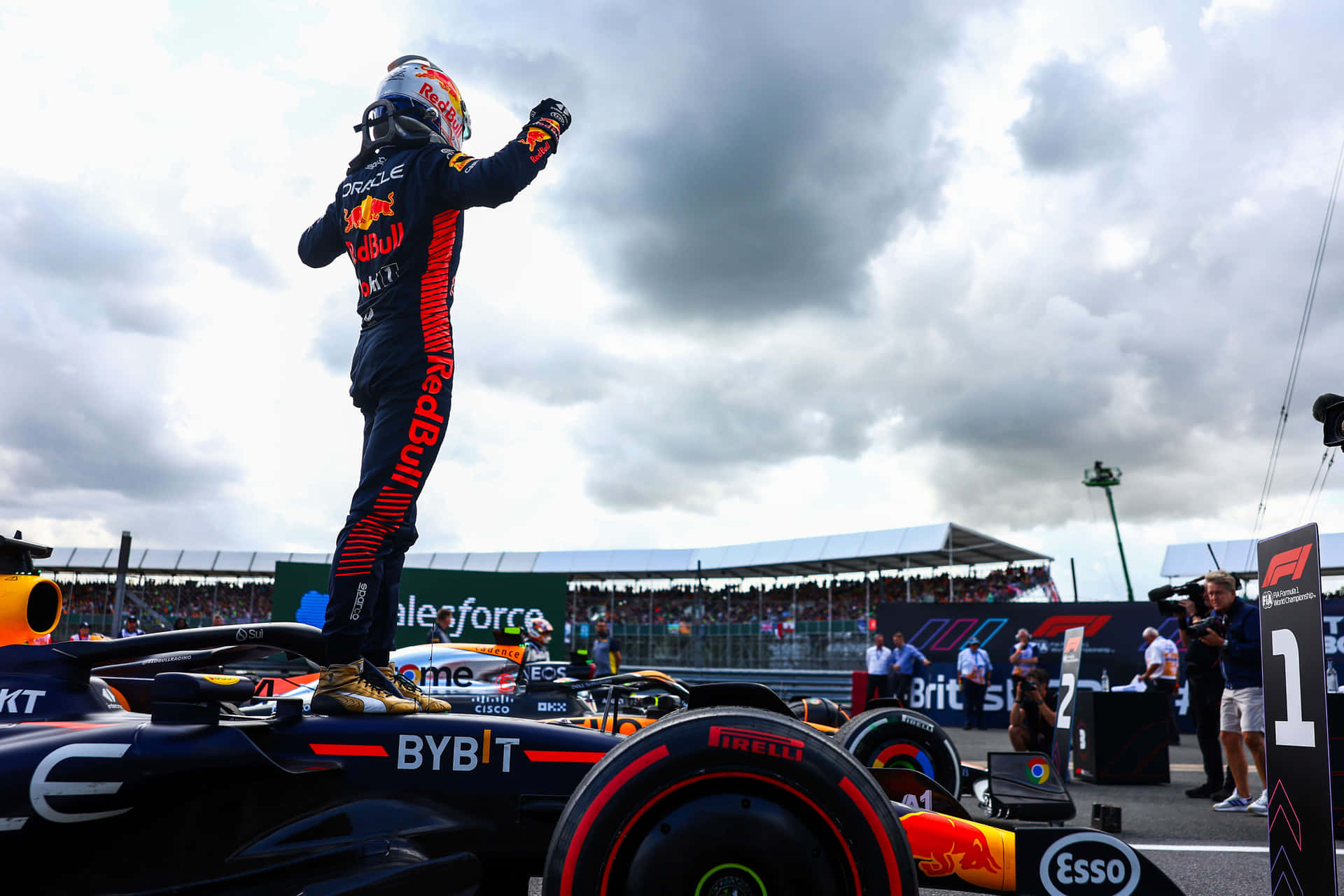 F1 Coureur Viering Overwinningslaan Achtergrond