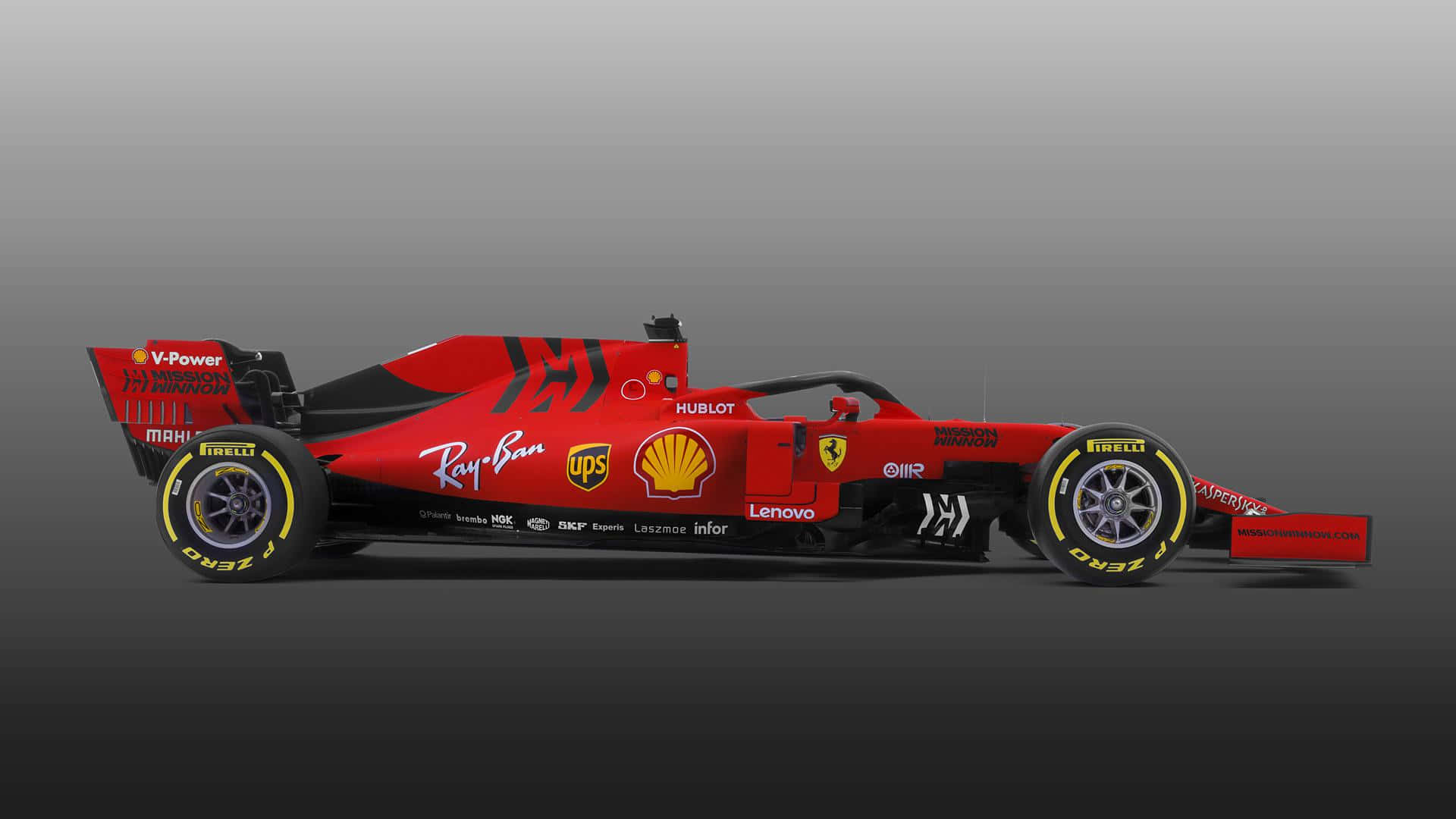 F1 spil rød æstetisk racebil tapet Wallpaper