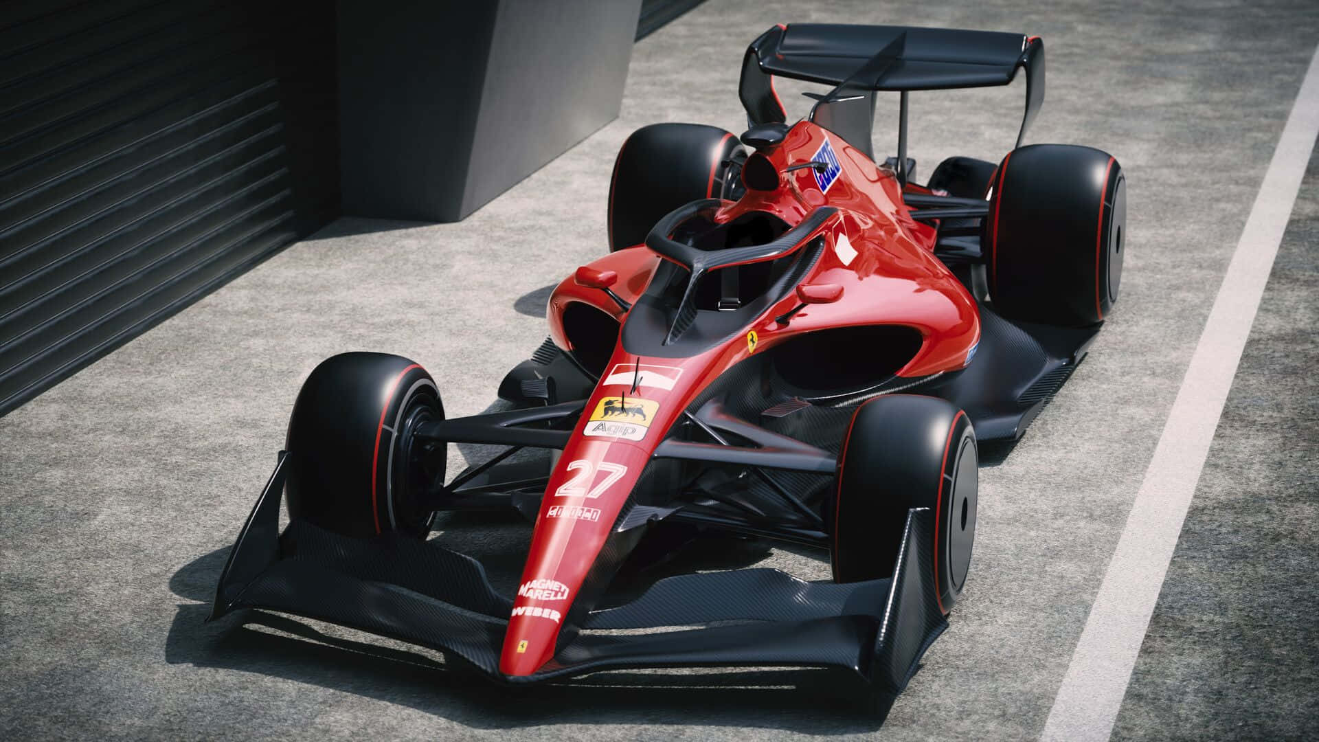Carroferrari De F1 - Carro De F1 - Carro Ferrari De F1 Papel de Parede