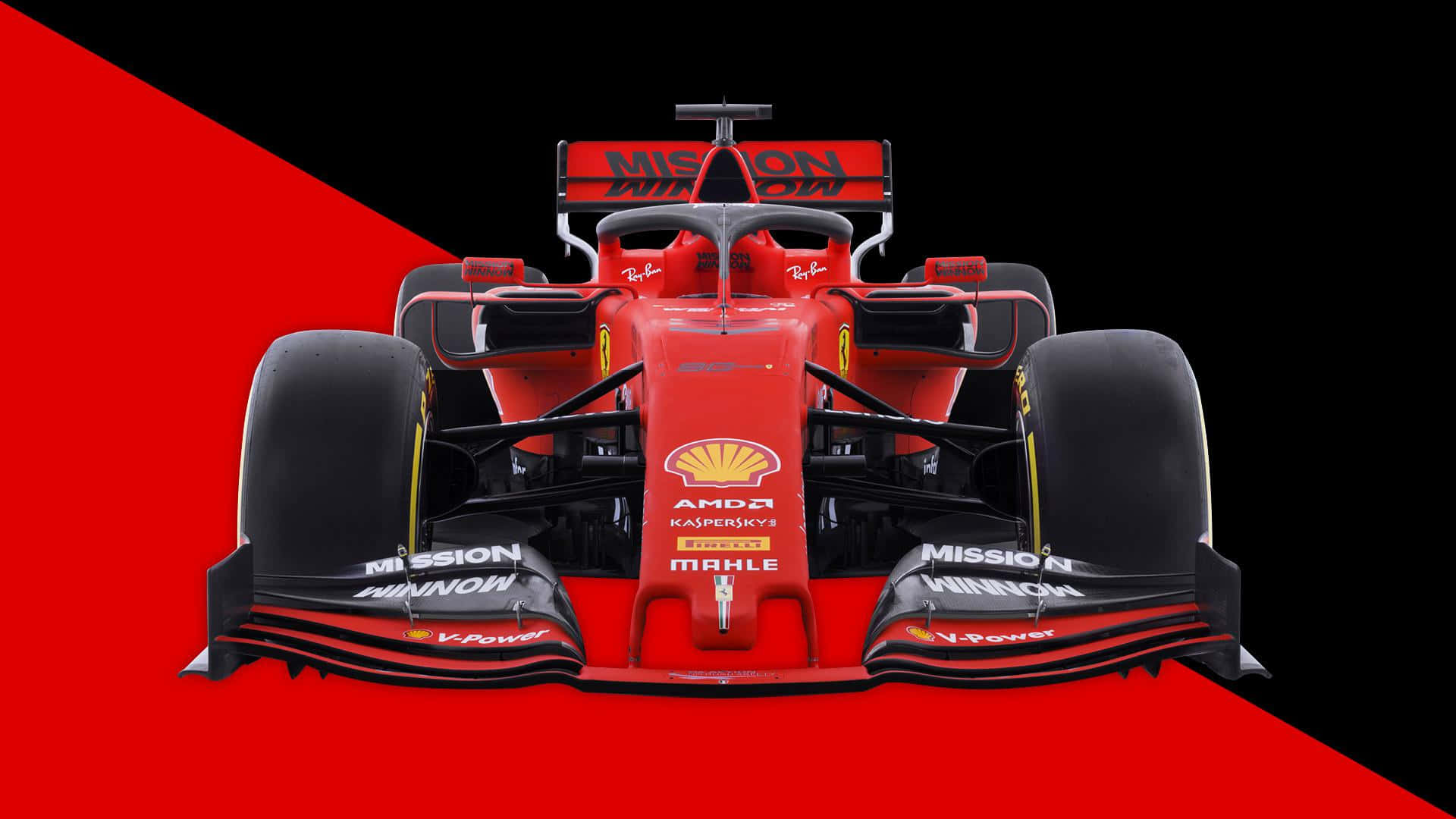 F1 Game Race Car Red And Black Aesthetic Wallpaper