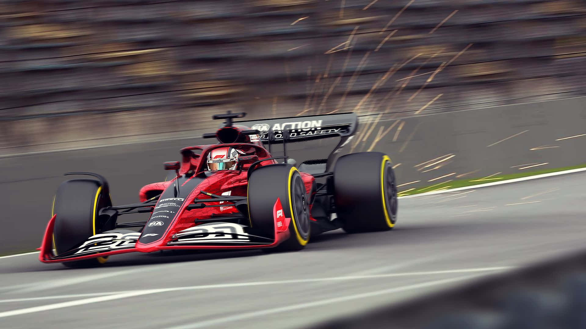 Step up your gaming experience with the newest F1 game Wallpaper